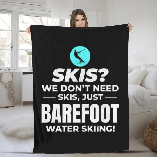Barefoot Water Skiing Extreme Sports Barefooting Fleece Blankets