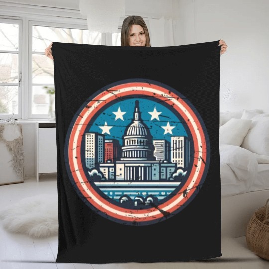 Washington DC Fleece Blankets
