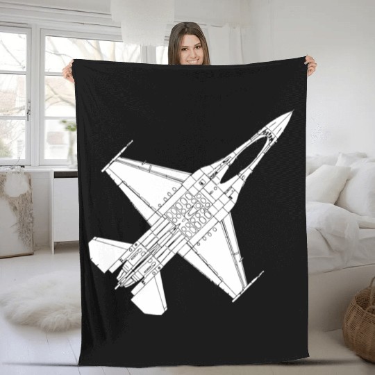 JASDF Mitsubishi F 2 Fleece Blankets