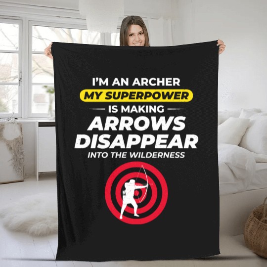 Archery Targets Archer Bullseye Shooting Sport Fleece Blankets