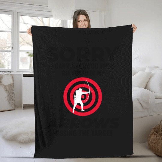 Archery Targets Archer Bullseye Shooting Sport Fleece Blankets