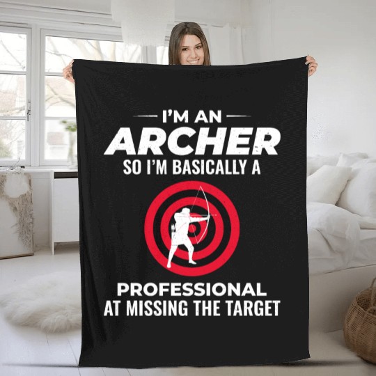 Archery Targets Archer Bullseye Shooting Sport Fleece Blankets