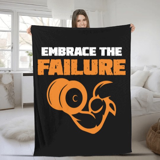 Fitness Gym EmbraceTheSuck Fleece Blankets