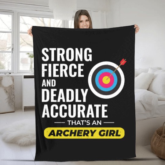 Archery Targets Archer Bullseye Shooting Sport Fleece Blankets