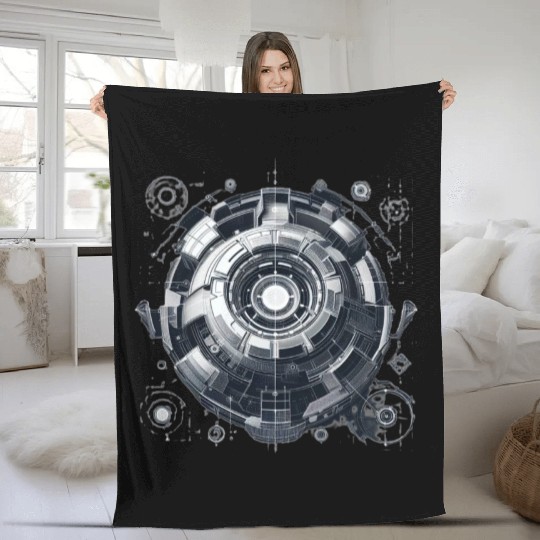 Arc Reactor Fleece Blankets