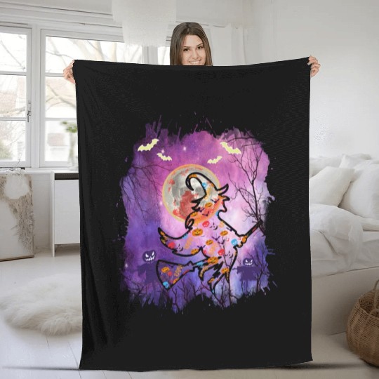 trick or treat Halloween Fleece Blankets
