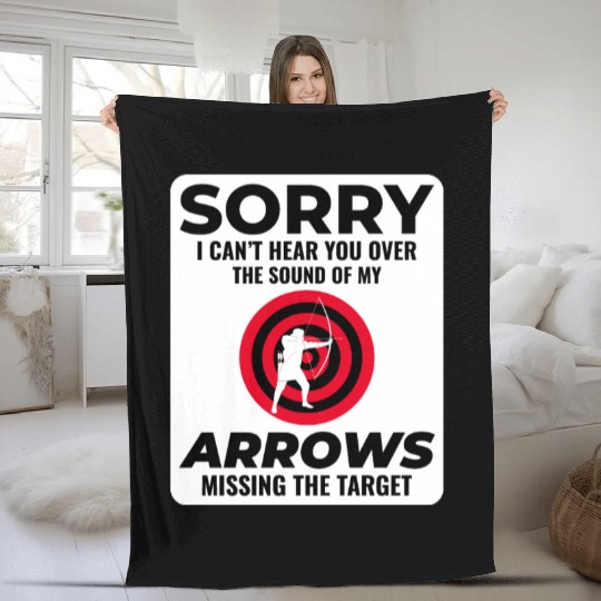 Archery Targets Archer Bullseye Shooting Sport Fleece Blankets