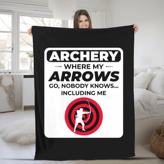 Archery Targets Archer Bullseye Shooting Sport Fleece Blankets