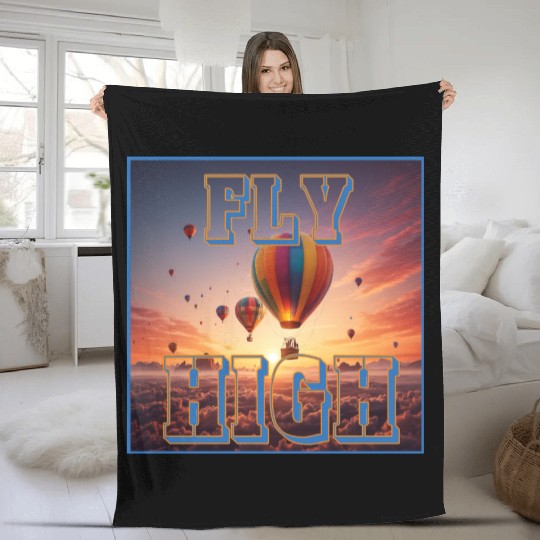 Novelty Fly High Fleece Blankets