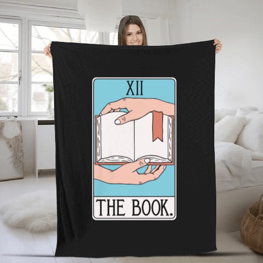 Book Tarot Card - Reading - English Teacher Fleece Blankets