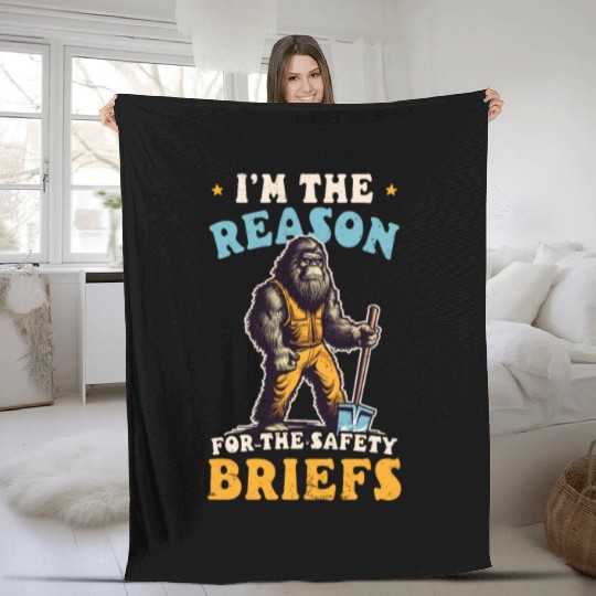 Road Worker Reason For Safety Briefs Fleece Blankets