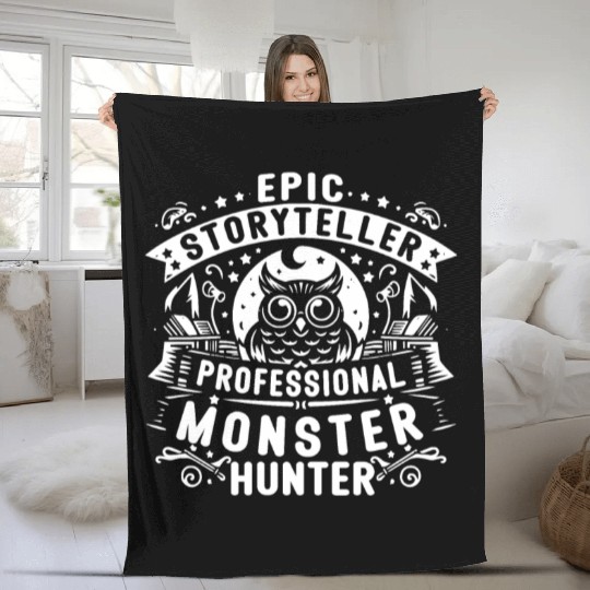 Epic Storyteller Professional Monster Hunter Fleece Blankets