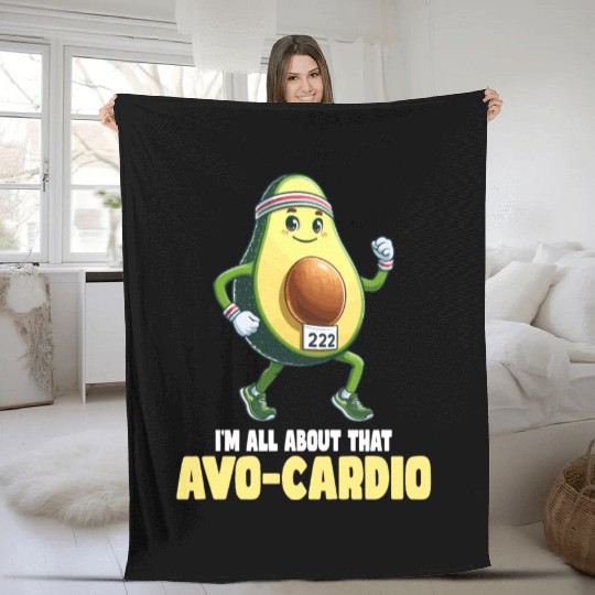 All About That Avo-Cardio Fun Run Fleece Blankets