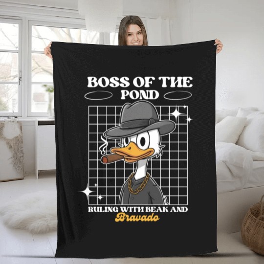 Donald Duck: Boss of the Pond Fleece Blankets