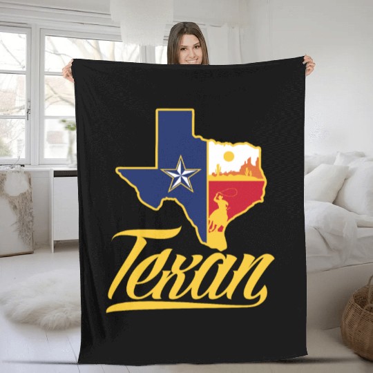 Texas Texan Fleece Blankets