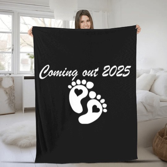 Baby Coming In 2025, Pregnancy Fleece Blankets