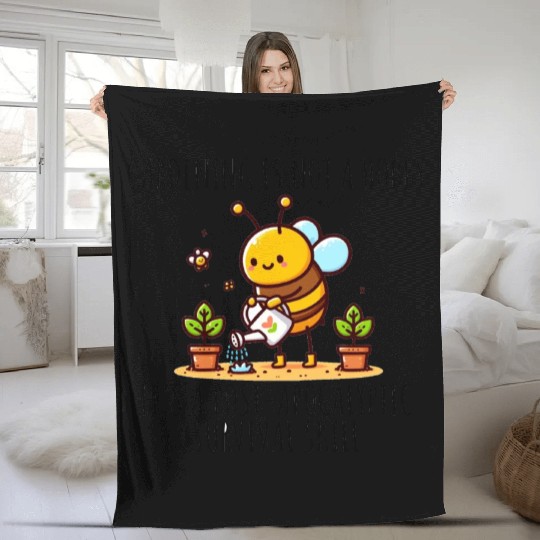 Horticulture Bee Fleece Blankets