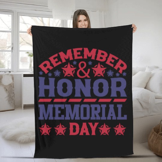 Memorial day ! respect for all Fleece Blankets