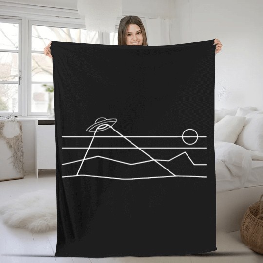 Beyond Earth creative minimal design Fleece Blankets