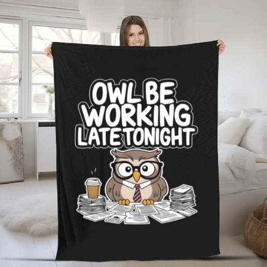 Corporate Owl: Coffee-Fueled Fleece Blankets