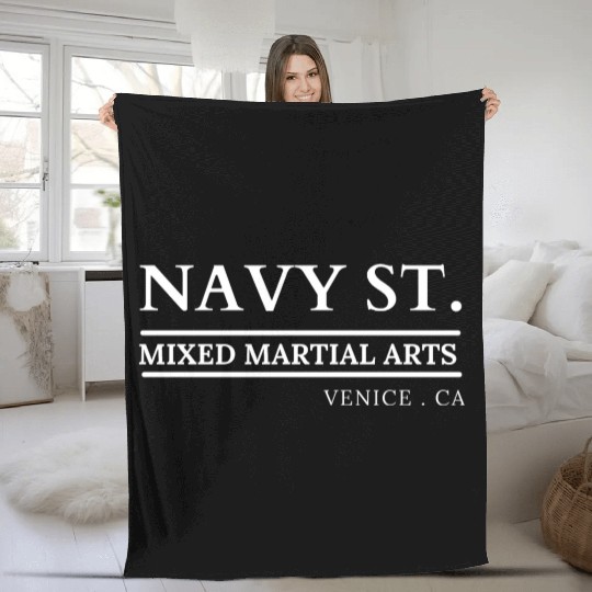 NAVY ST Fleece Blankets
