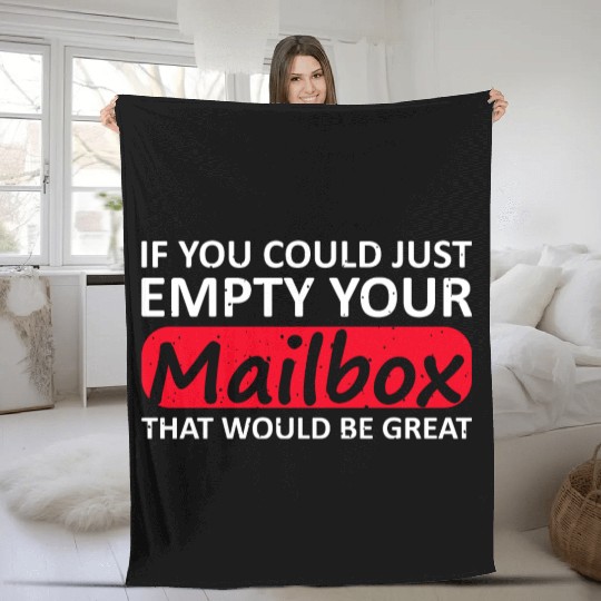 Mail Carrier Mailman Funny Postal Fleece Blankets