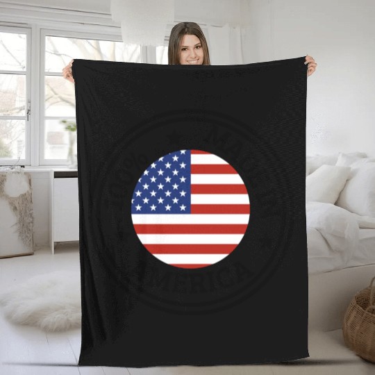 USA Made in America Fleece Blankets