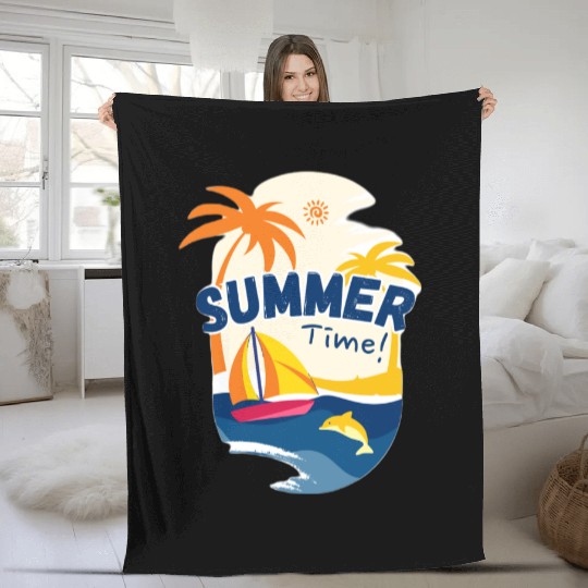 Summer time Fleece Blankets