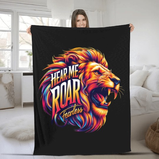 Hear Me Roar: Fearless Fleece Blankets