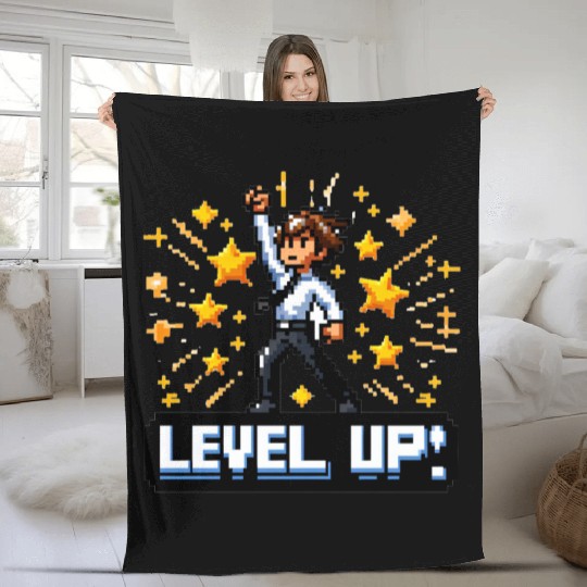 Game On: Triumphant Ascension - Level Up Fleece Blankets