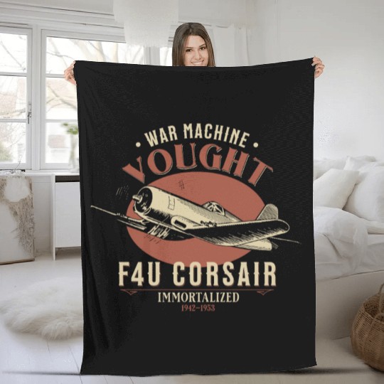 F4U Corsair | World War 2 Plane Fleece Blankets