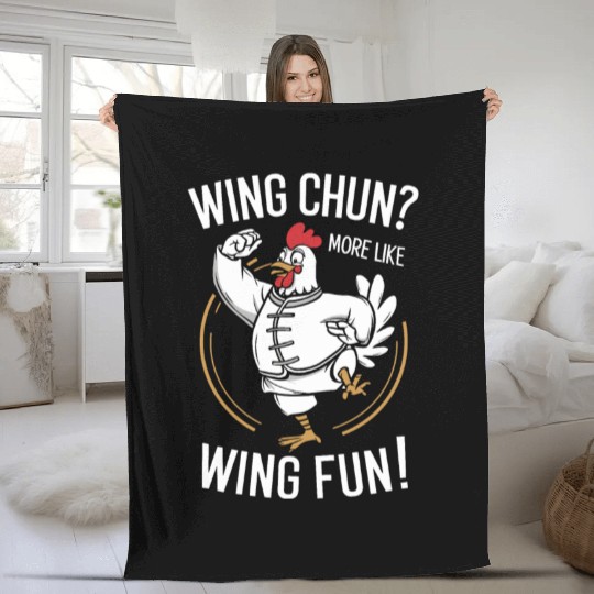 Kung Fu Chinese Kung Fu Asian Kung Fu Self defense Fleece Blankets