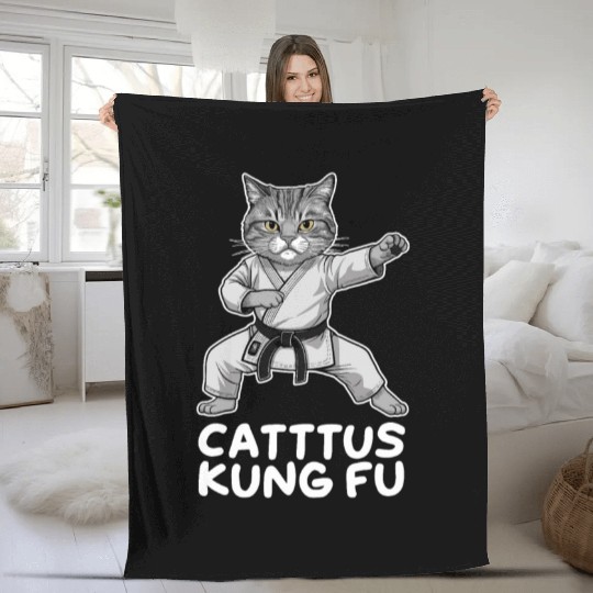 Kung Fu Chinese Kung Fu Asian Kung Fu Self defense Fleece Blankets
