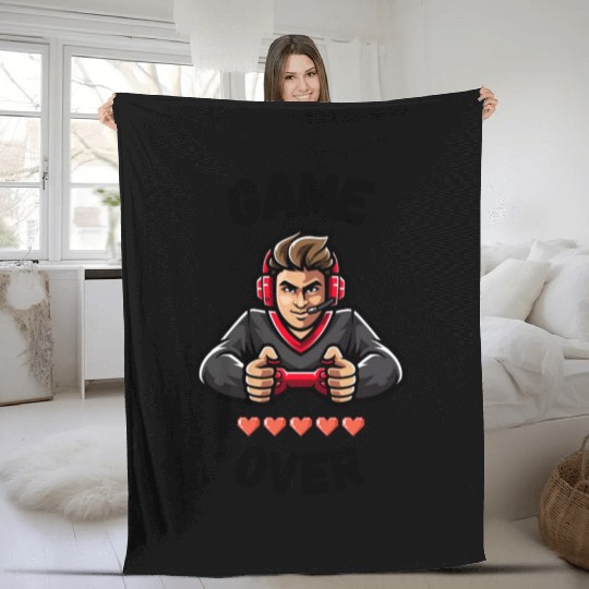 GAME OVER Fleece Blankets