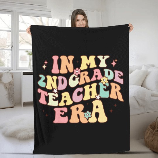 In My 2nd Grade Teacher Era Fleece Blankets