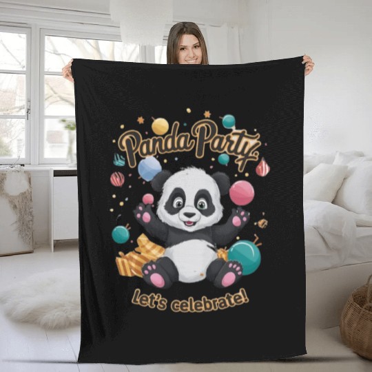 panda Fleece Blankets