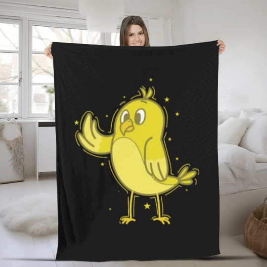 Canary waving Fleece Blankets