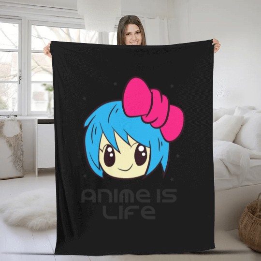 Anime Is Life Anime Lover Japanese Anime Fleece Blankets