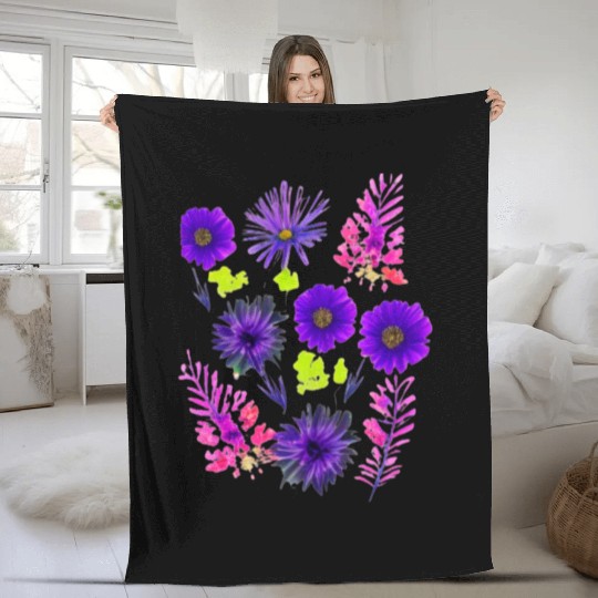 New wildflower t'Fleece Blankets