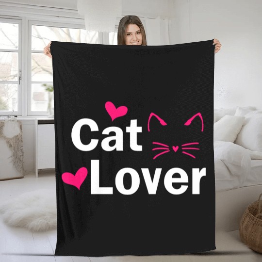 Cat Lover Fleece Blankets