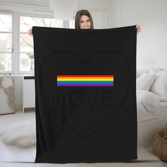 Wording design "LOVE". Design for pride month 2024 Fleece Blankets