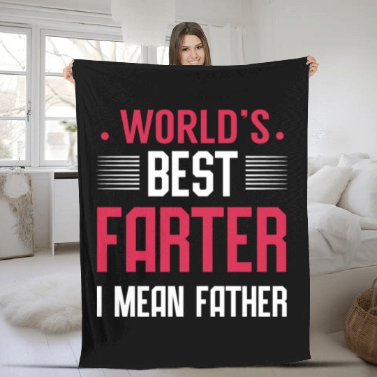 Dad World Best Fleece Blankets