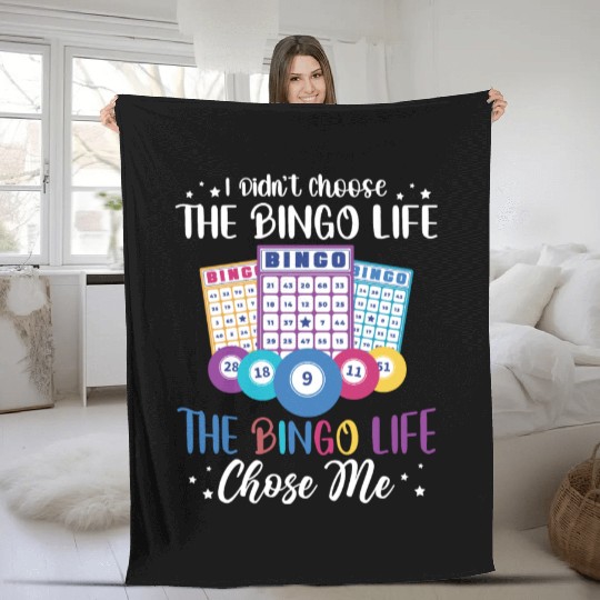 Bingo Life Bingo Player Fleece Blankets