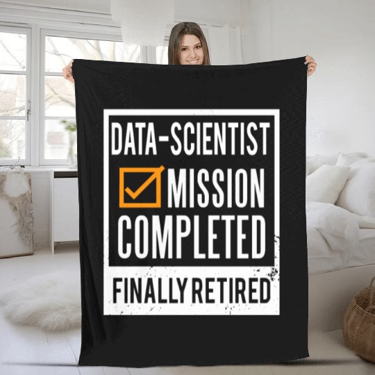 Retirement - Retired Data-Scientist Fleece Blankets