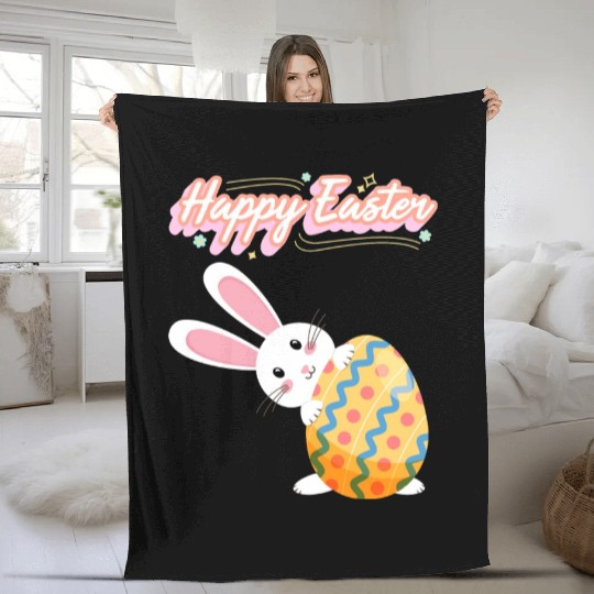 Easter Marshmallow Lovers Just a Girl Loves Peeps Fleece Blankets