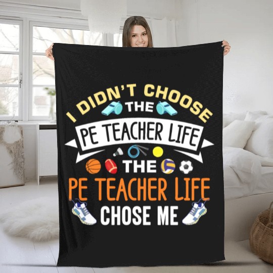 Inspiring Physical Education Teacher Design for PE Fleece Blankets