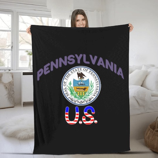 Pennsylvania us Fleece Blankets