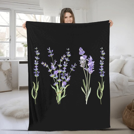 lilac beauty Fleece Blankets