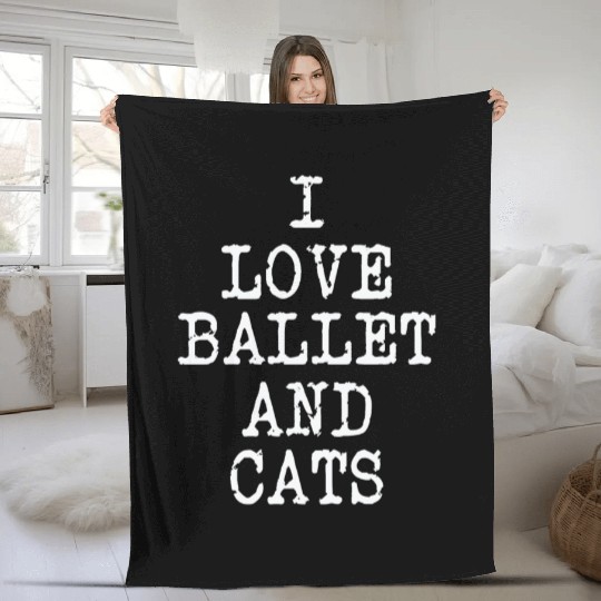 Elegant Ballet Dancer Graceful Moves Fleece Blankets