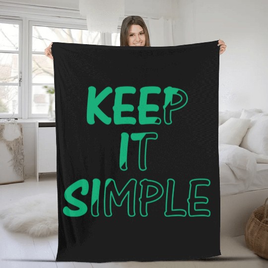 keep it simple Fleece Blankets